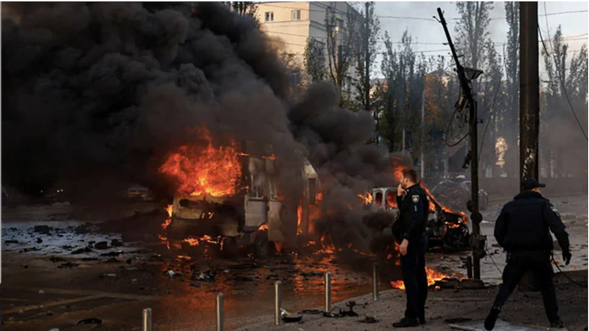 Explosions rock multiple Ukrainian cities, including Kyiv