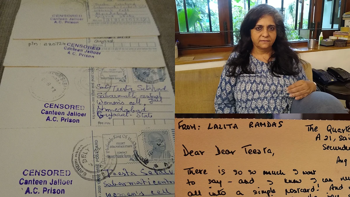 Letters which sustained Teesta Setalvad in Sabarmati Jail