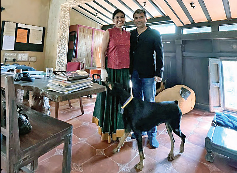 Danish Husain with Mallika Sarabhai