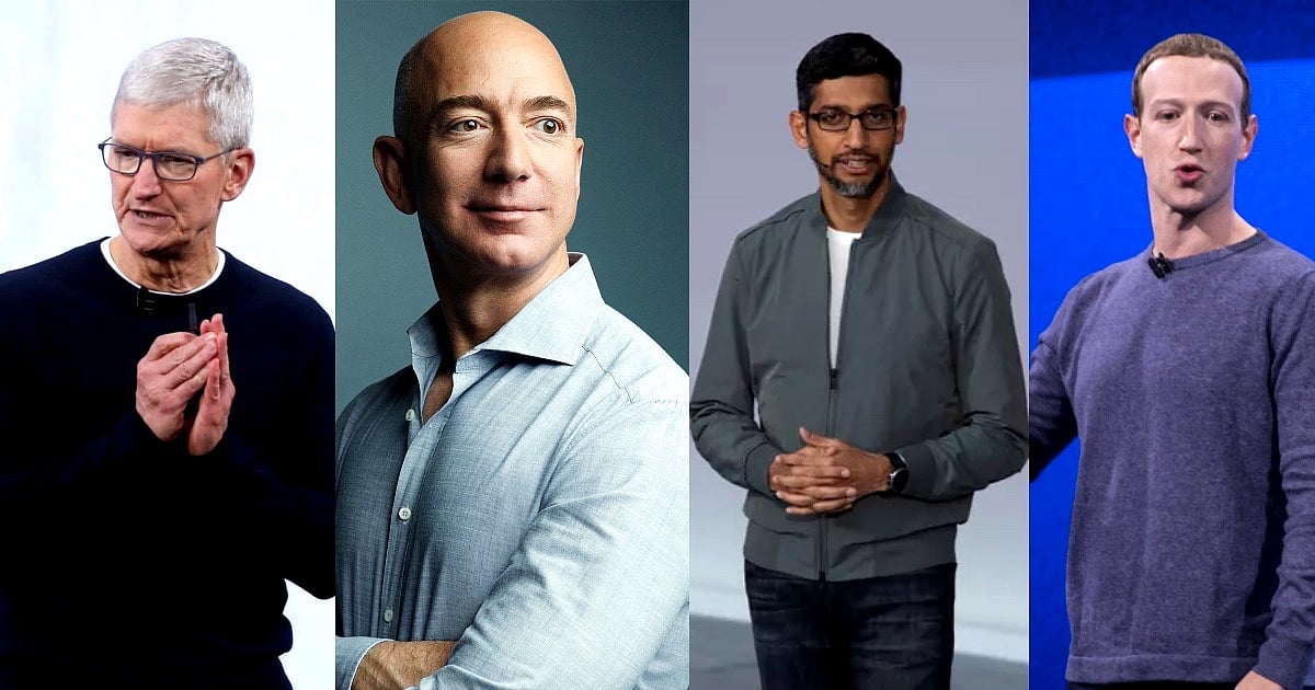 Pichai Zuckerberg Bezos Cook Take Heat During Us Congress Grilling