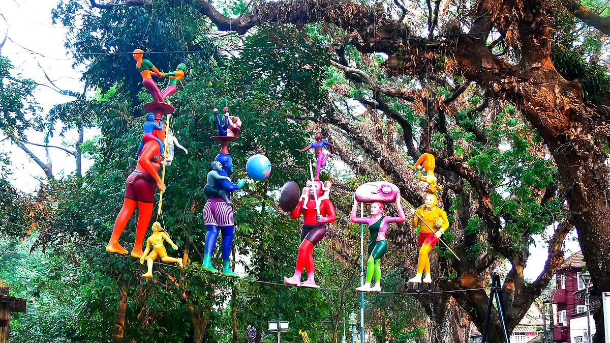 An exhibit at a previous edition of the Kochi Muziris Biennale