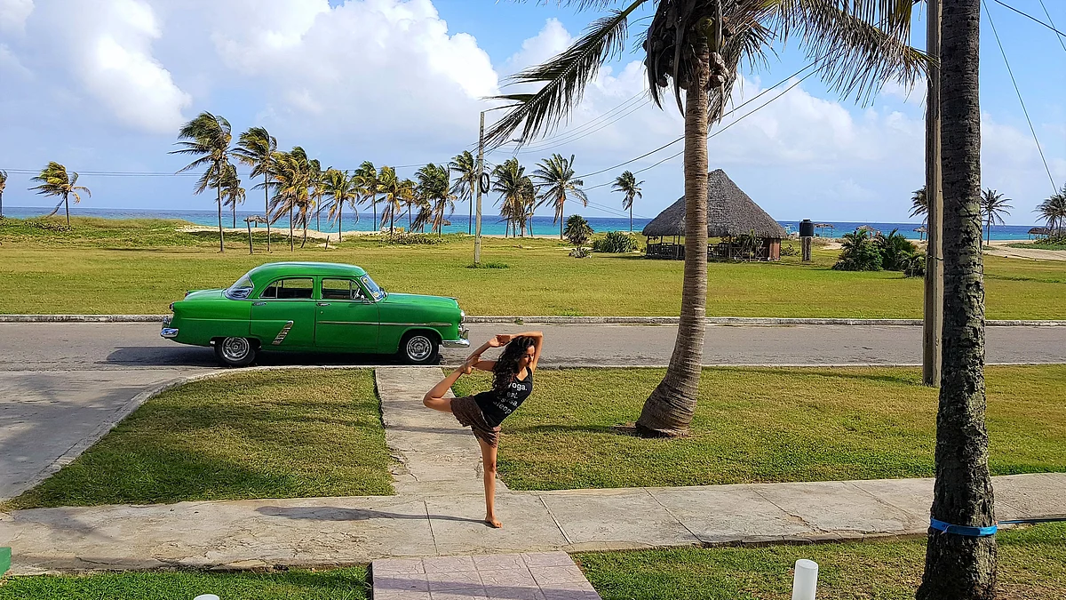 At MHAI Yoga retreat, Havana, Cuba