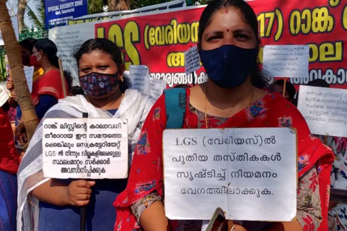 As Kerala cabinet meeting approves backdoor appointments, PSC protestors intensify movement