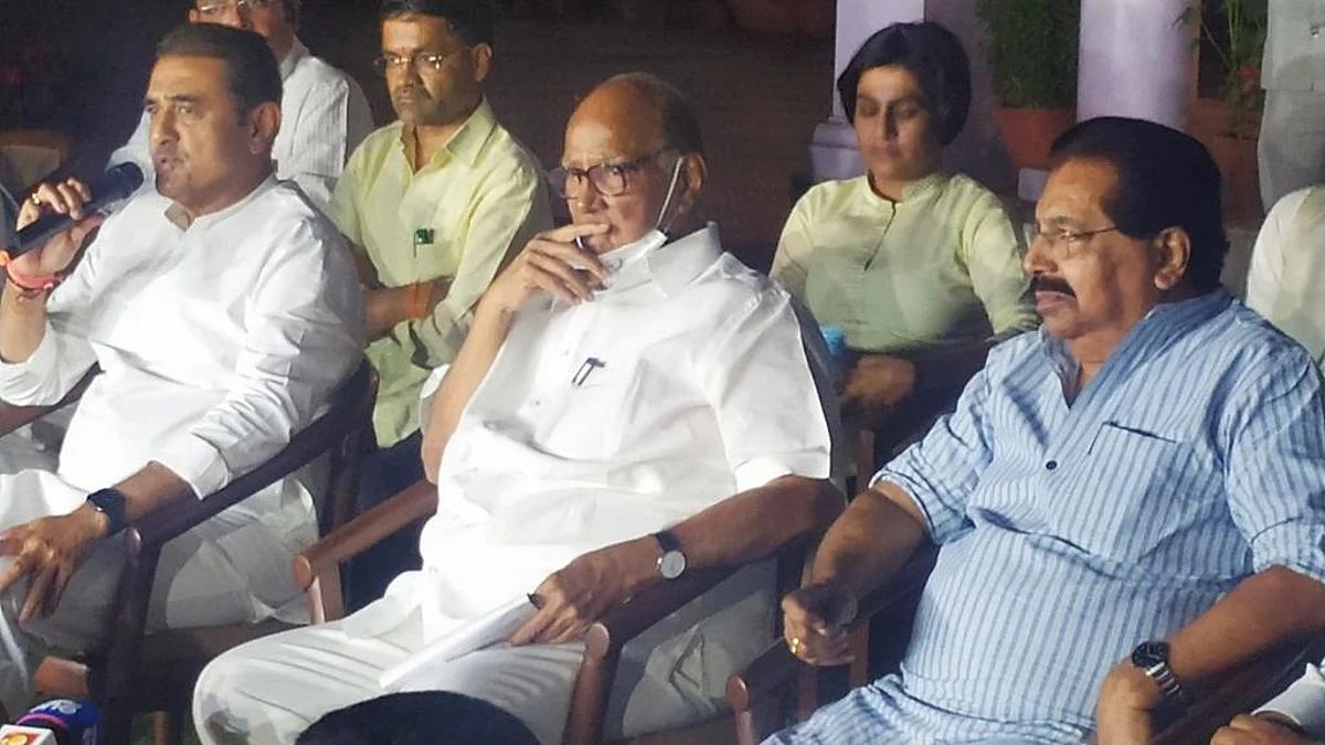 (Left) Praful Patel, Sharad Pawar and PC Chacko