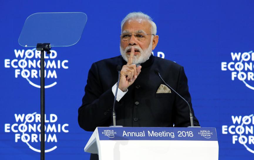 जलवायु परिवर्तन पर विश्व आर्थिक मंच में पीएम मोदी के भाषण से बेहद अलग है देश की सच्चाई