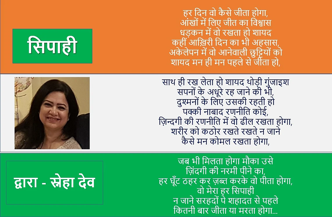 सीमा पर तैनात सैनिकों को नमन...