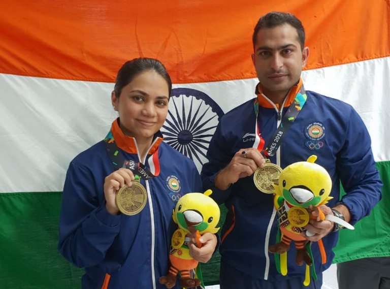 एशियन गेम्स 2018: भारत की अच्छी शुरुआत, पहले दिन निशानेबाजी में अपूर्वी और रवि की जोड़ी ने दिलाया कांस्य