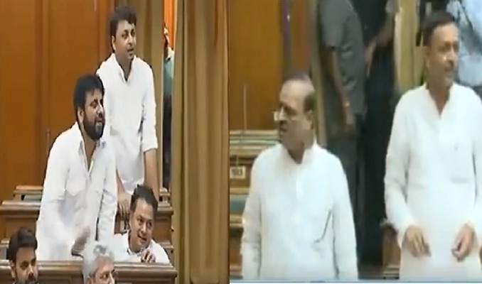 दिल्ली विधानसभा में बीजेपी विधायक ने आप नेता को कहा आतंकवादी, केजरीवाल ने मोदी की पाक यात्रा की दिलाई याद