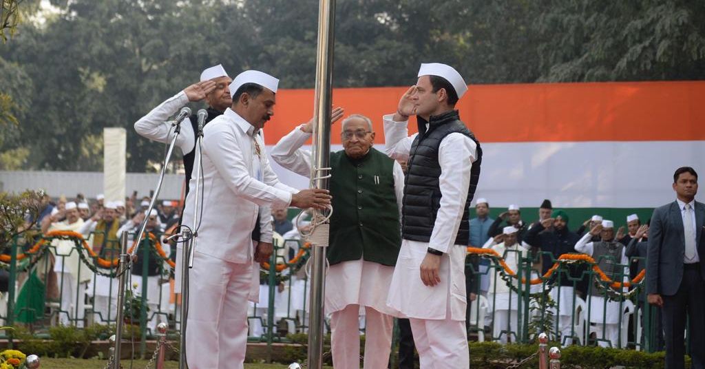 कांग्रेस के 134वें स्थापना दिवस पर राहुल बोले, पार्टी को बनाने और बनाए रखने के लिए सभी नायकों को सलाम