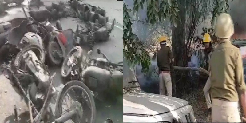 यूपीः बुलंदशहर में गोहत्या के नाम पर भड़की हिंसा में इंस्पेक्टर समेत दो की मौत, भीड़ ने थाने में लगाई आग