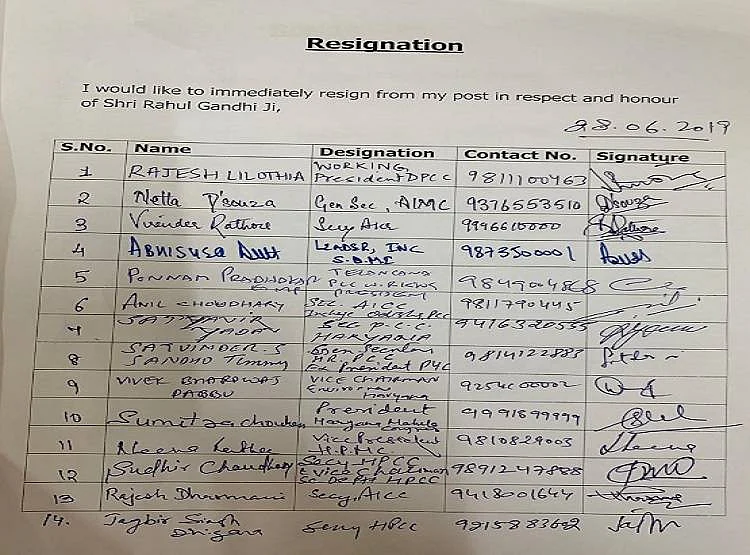 राहुल गांधी को मनाने के लिए कांग्रेस में दिल्ली से गोवा तक इस्तीफों की झड़ी, सैकड़ों पदाधिकारियों ने भेजा इस्तीफा