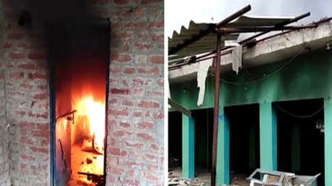 योगी राज में गौकशी के शक में बड़ा बवाल, फतेहपुर में मदरसे को किया आग के हवाले, पथराव के बाद पुलिस बल तैनात
