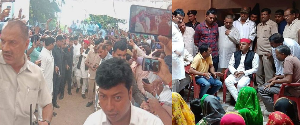 उत्तर प्रदेश: मृतक पुष्पेंद्र यादव के परिजनों से अखिलेश की मुलाकात ने लिया सियासी रंग, पुलिस के हाथ-पांव फूले