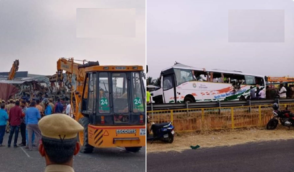 तमिलनाडु: तिरुपुर जिले में रोडवेज बस और ट्रक की भीषण टक्कर में 19 लोगों की मौत, कई घायल