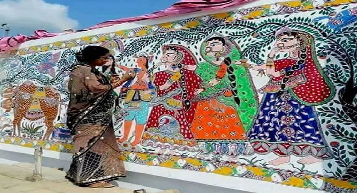नीतीश की नाकामियां छिपाने को पटना में मधुबनी पेन्टिंग्स से सजावट, लेकिन कलाकारों के मेहनताने पर दिखाया ठेंगा