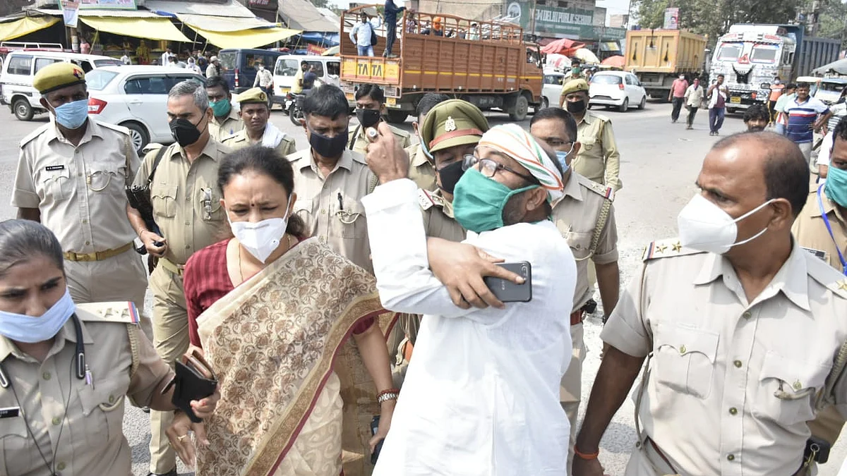 मृतक व्यापारी के घर महोबा जा रहे यूपी कांग्रेस अध्यक्ष अजय लल्लू गिरफ्तार, बोले- पुलिसिया तंत्र के दम पर चल रही सरकार