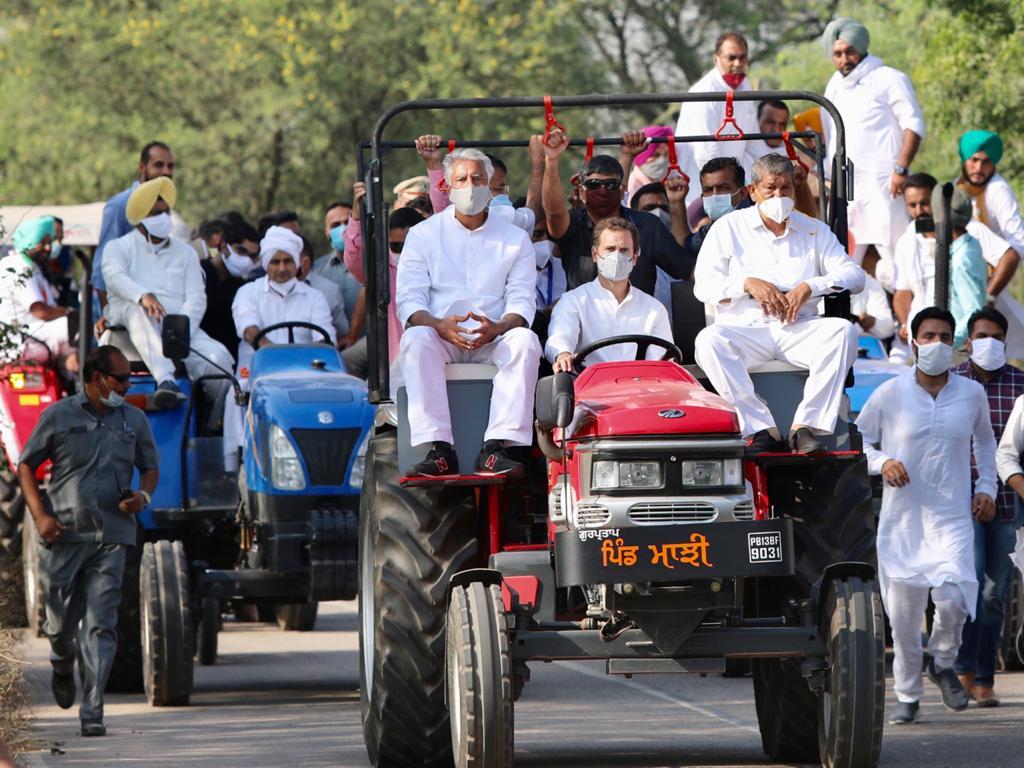 जब ‘खेती बचाओ यात्रा’ में राहुल गांधी ने खुद चलाया ट्रैक्टर, देखें वीडियो, कार्यकर्ताओं में कैसे दिखा उत्साह