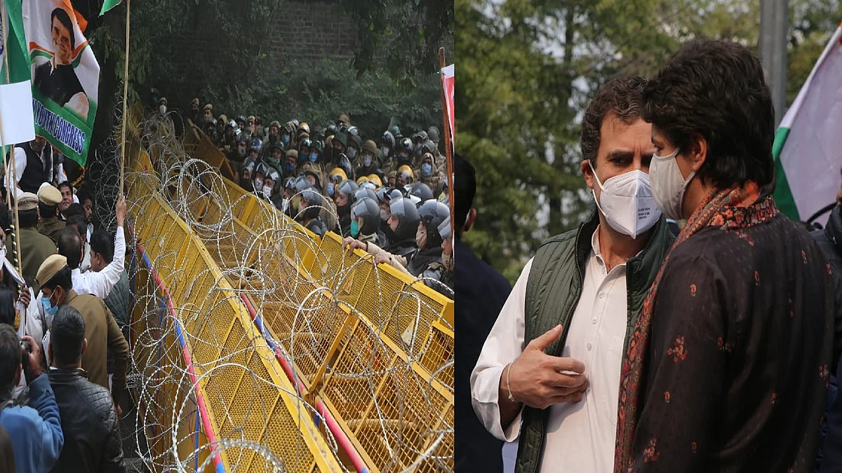 कृषि कानून: किसानों के समर्थन में सड़कों पर उतरे राहुल-प्रियंका, कहा- रद्द हो कानून, अन्नदाता के साथ खड़ी है कांग्रेस