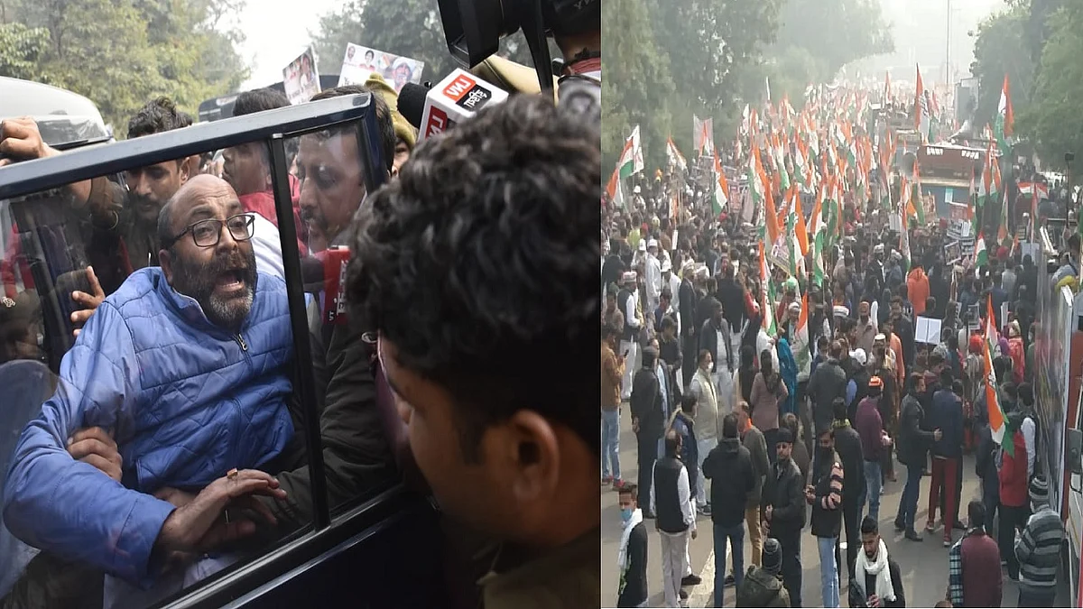 कृषि कानून: देशभर में कांग्रेस की राजभवन घेराव की कोशिश, दिल्ली में LG हाउस के बाहर प्रदर्शन, UP में अजय लल्लू गिरफ्तार