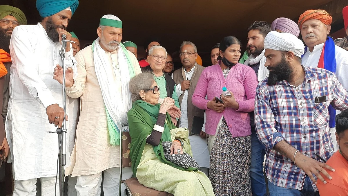 किसानों से मिलने पहुंची गांधीजी की पोती, बोलीं- इनका हित नहीं हुआ तो हमारा हित नहीं होगा