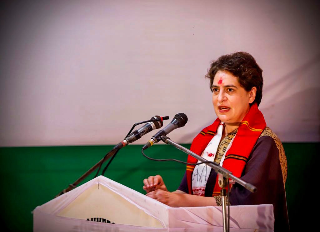 प्रियंका गांधी ने असम में शुरू किया चुनाव प्रचार, बेरोजगारी के खिलाफ राज्यव्यापी अभियान की शुरुआत