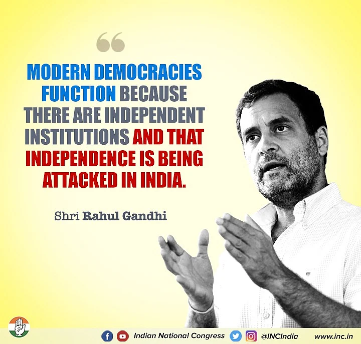 देश की लोकतांत्रिक अवधारणा पर सोचा समझा हमला किया जा रहा है: प्रोफेसर कौशिक बसु के साथ संवाद में राहुल गांधी