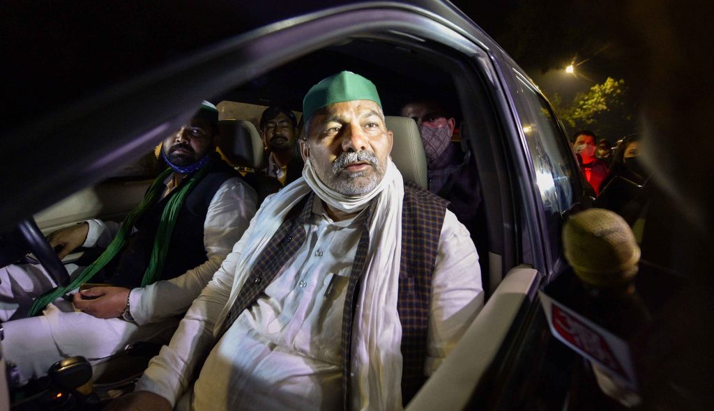 राजस्थान में राकेश टिकैत के काफिले पर हमला, बीजेपी के गुंडों पर लगाया आरोप