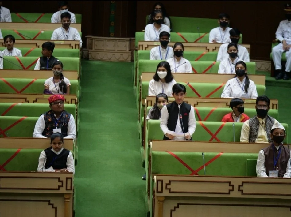 बाल दिवस के मौके पर राजस्थान विधानसभा सत्र का 200 बच्चों ने किया संचालन, बच्चे ही बने अध्यक्ष, मुख्यमंत्री और मंत्री