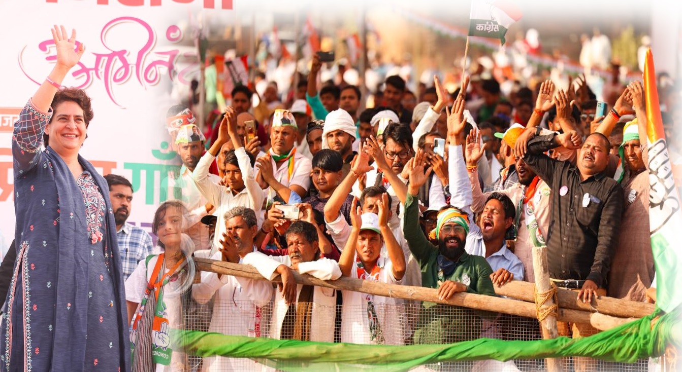 पूर्वांचल में प्रियंका की हुंकार, कहा- यह सत्ता आपकी है, इसे अपने हाथ में लो, अपना हक हासिल करो