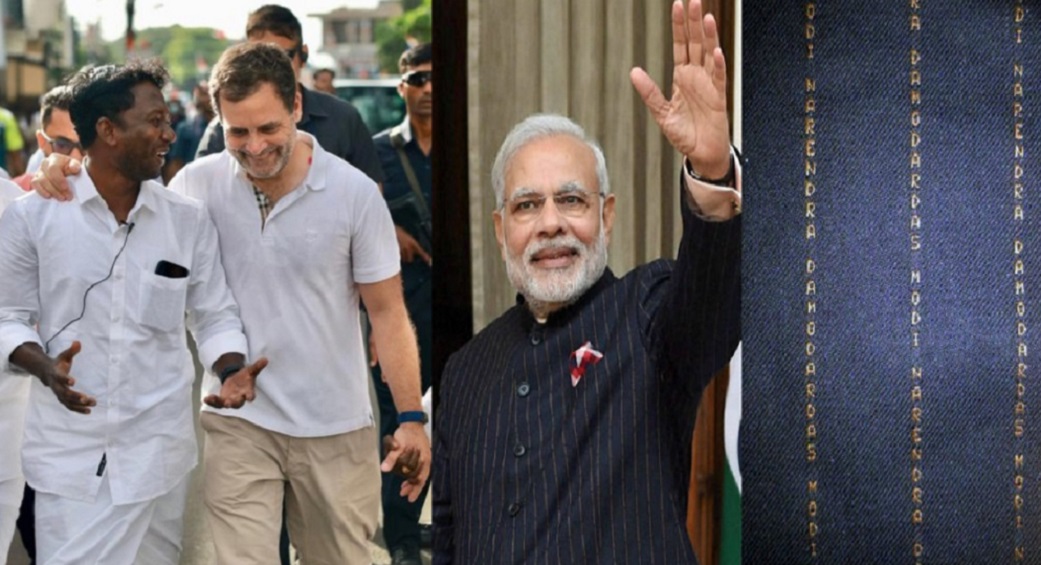 राहुल गांधी पर मंहगा टीशर्ट पहनने का आरोप लगा फंसी BJP, कांग्रेस ने मोदी के 10 लाख के सूट-चश्मे की दिलाई याद