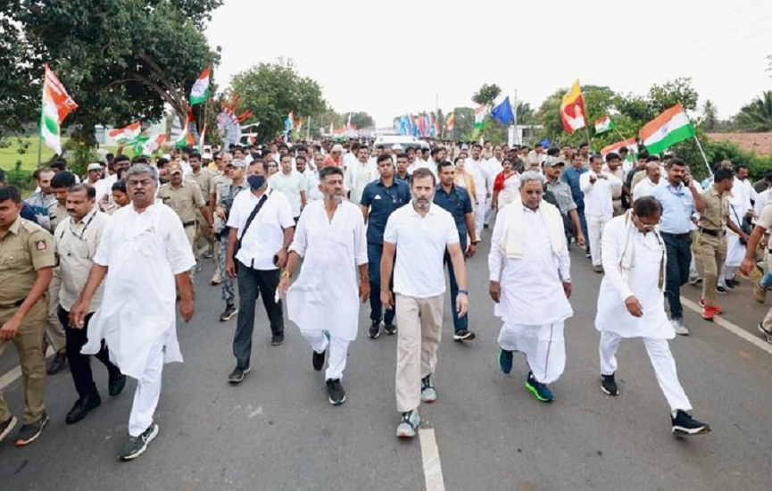 भारत जोड़ो यात्रा को मिल रहे समर्थन से घबराई BJP, कर्नाटक में साख बचाने के लिए जन संकल्प यात्रा करेगी शुरू