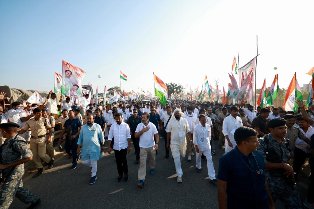 कल हैदराबाद में प्रवेश करेगी भारत जोड़ो यात्रा, राहुल गांधी शहर के बीचोंबीच जनसभा को करेंगे संबोधित