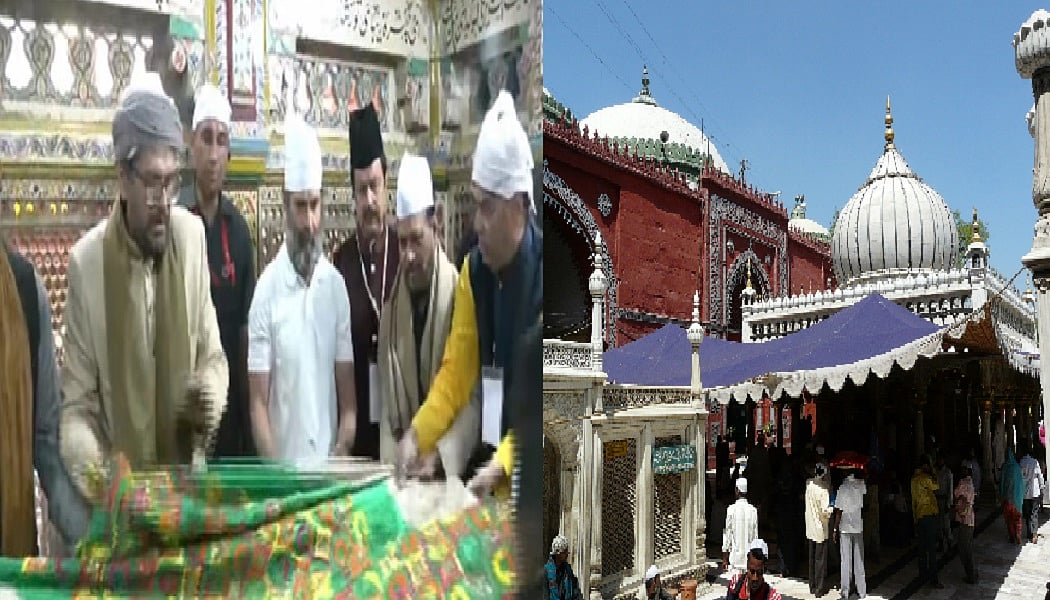राहुल गांधी ने निजामुद्दीन औलिया की दरगाह पर चढ़ाई चादर
