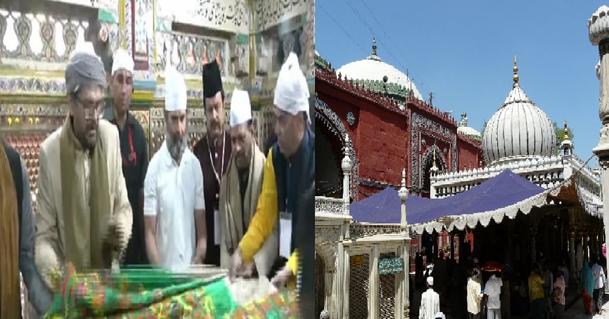 राहुल गांधी ने निजामुद्दीन औलिया की दरगाह पर चढ़ाई चादर