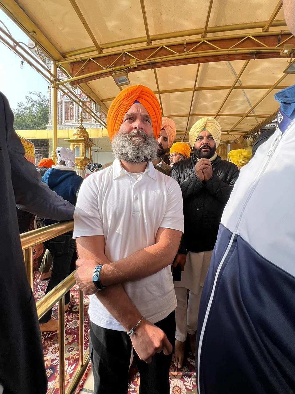 भारत जोड़ो यात्रा के हरियाणा से पंजाब एंट्री करने से पहले अमृतसर पहुंच राहुल गांधी।