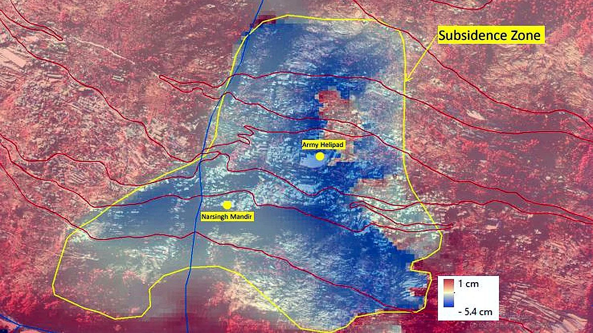 जोशीमठ में भू-धंसाव से खतरा बरकरार! ISRO की सैटेलाइट तस्वीरों से खुलासा, 12 दिनों में 5.4 सेंटीमीटर धंसा शहर
