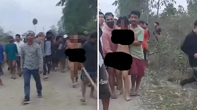 मणिपुर में मानवता पर कलंक लगाता वीडियो – कुकी महिलाओं को निर्वस्त्र कर कराई गई परेड