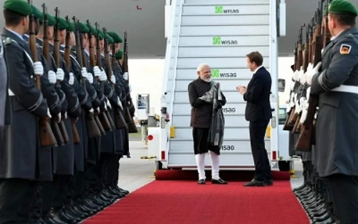 PM Modi during an International Visit.