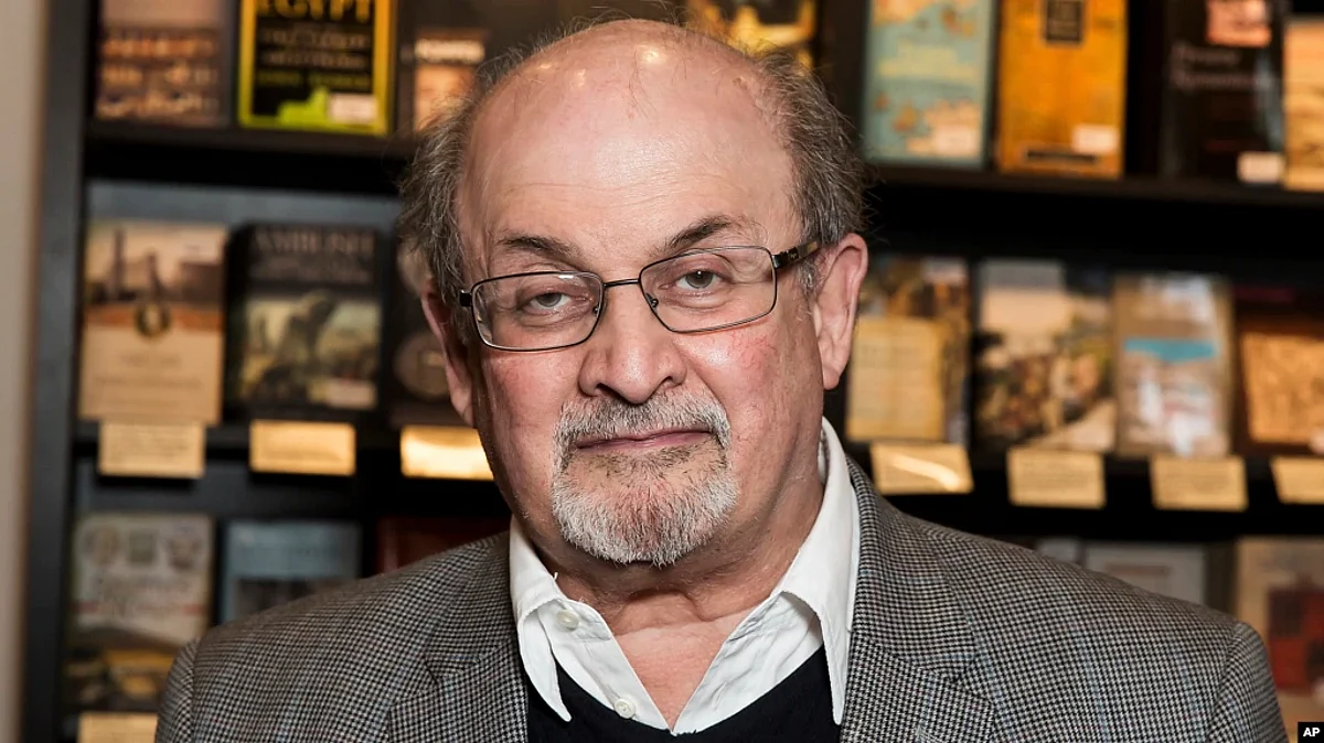 Author Salman Rushdie.