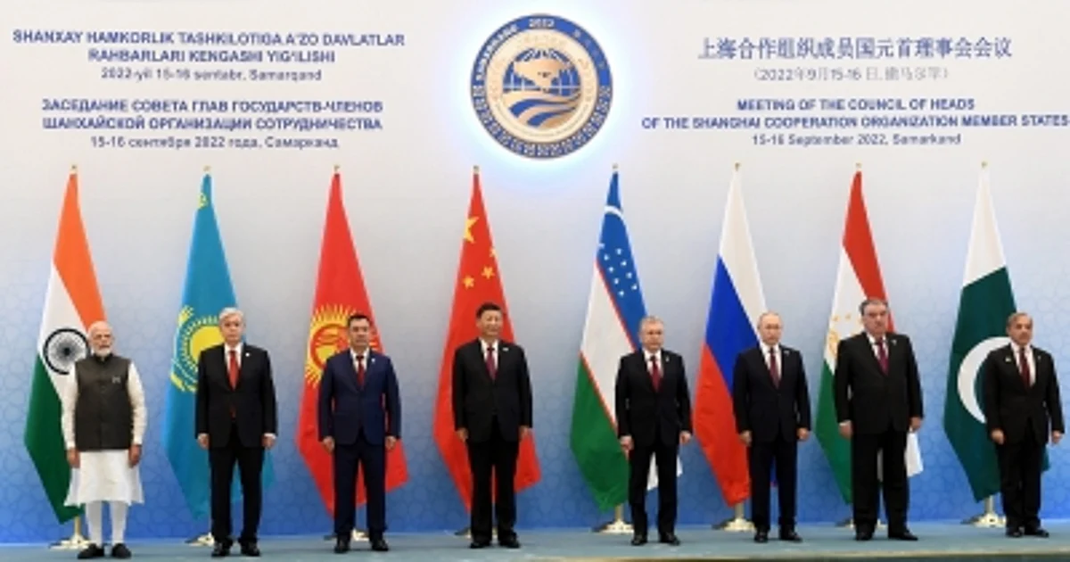 'Heads of States' of the participating SCO countries at Samarkand, Uzbekistan