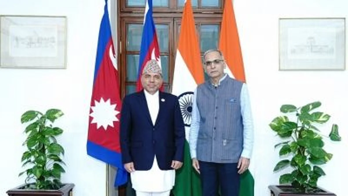 India-Nepal relations have become much more crucial in recent times due to China's growing influence in the small Himalayan country. (Foreign Secretaries of both nations in New Delhi)