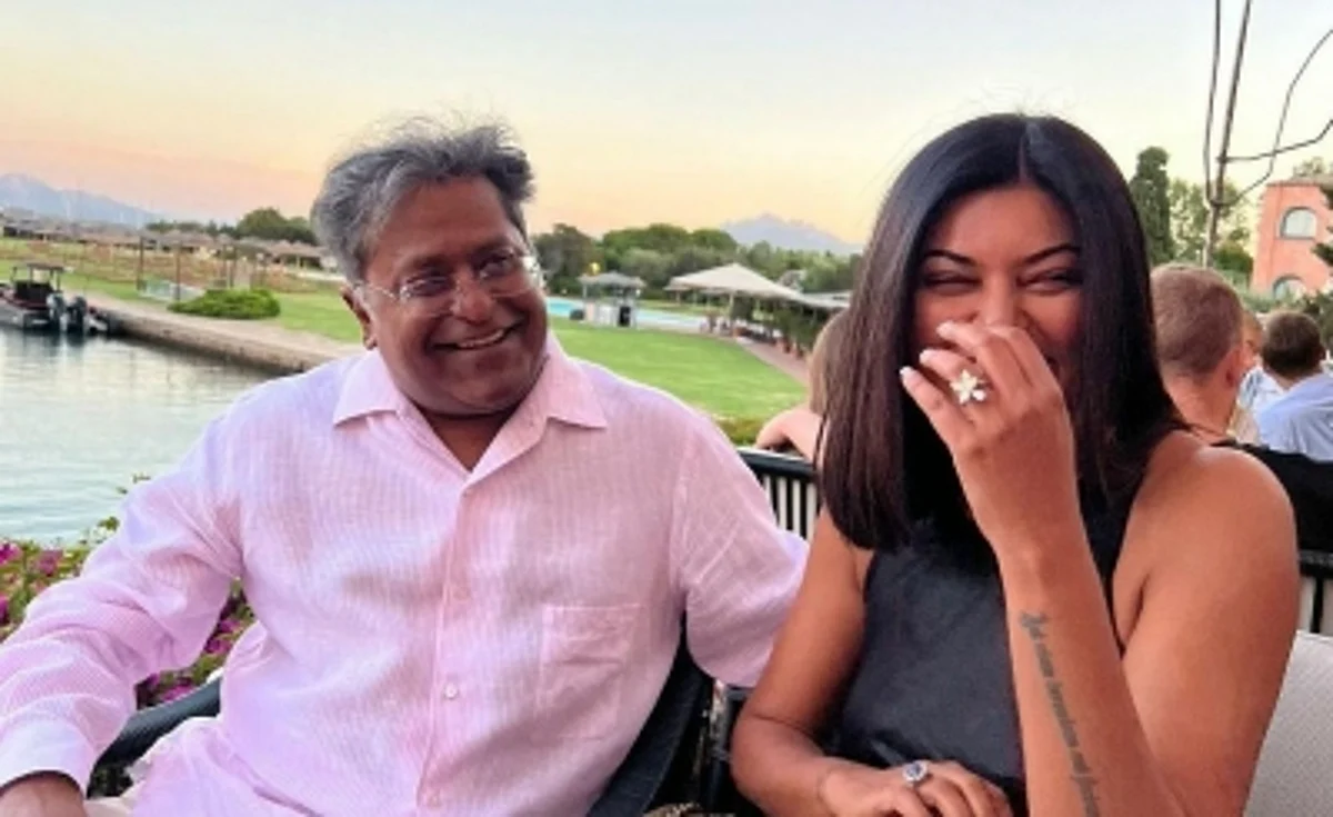 IPL founder Lalit Modi & Sushmita Sen. (IANS)