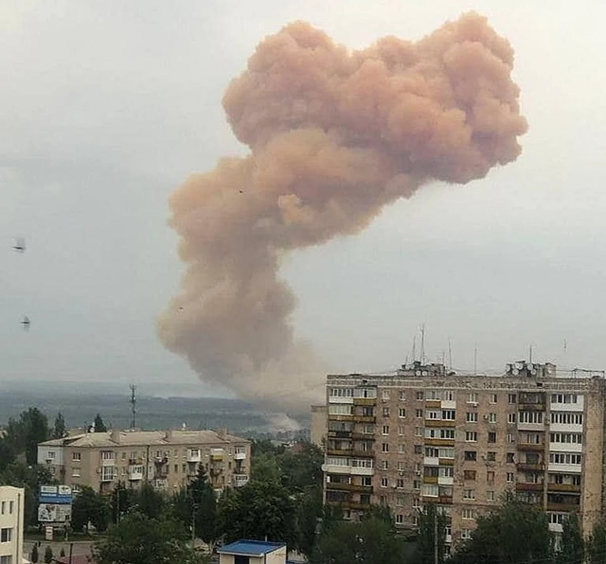 Missile hits a chemical plant in Severodonetsk, Ukraine (File Photo)