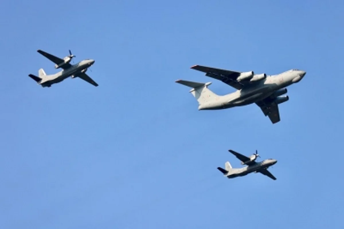 Air Force Day: Transport aircrafts of the Indian Airforce.