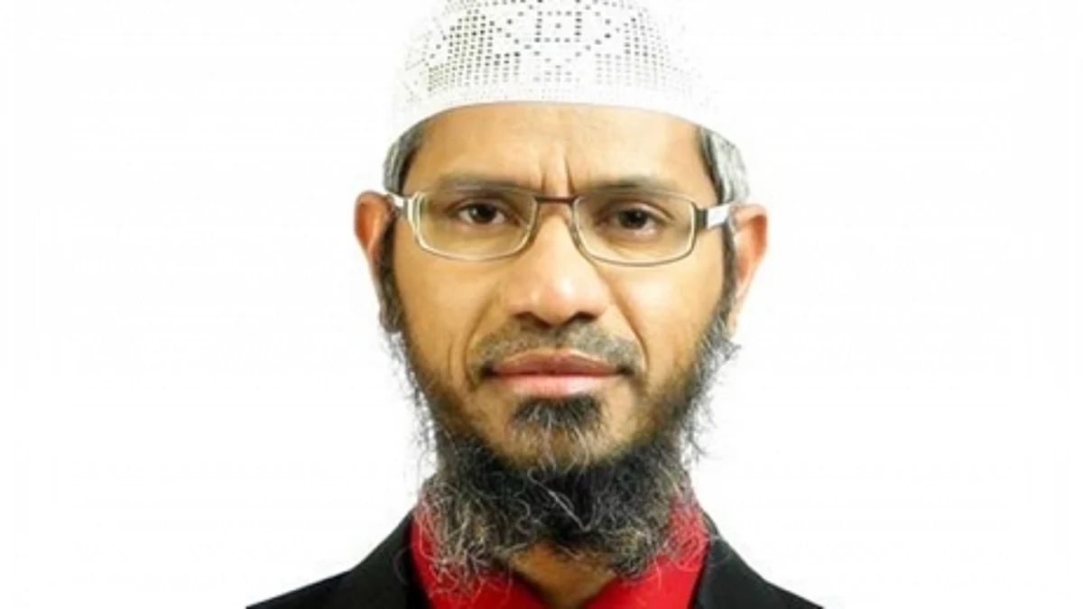Zakir Naik, who is currently in exile in Malaysia since 2017, has been charged in India with hate speech, promoting enmity between groups, and money laundering. (File Photo)