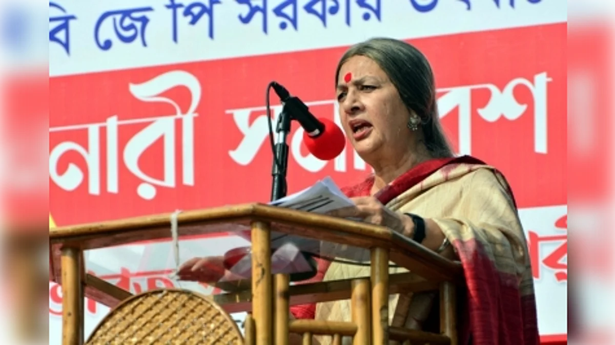 Leading a massive rally of women in Agartala, Brinda Karat added that as claimed by Modi, instead of HIRA (Highways, Internet, Railways and Airways) governance in BJP-ruled Tripura, drugs' mafia rule has been going on in the state. (IANS)