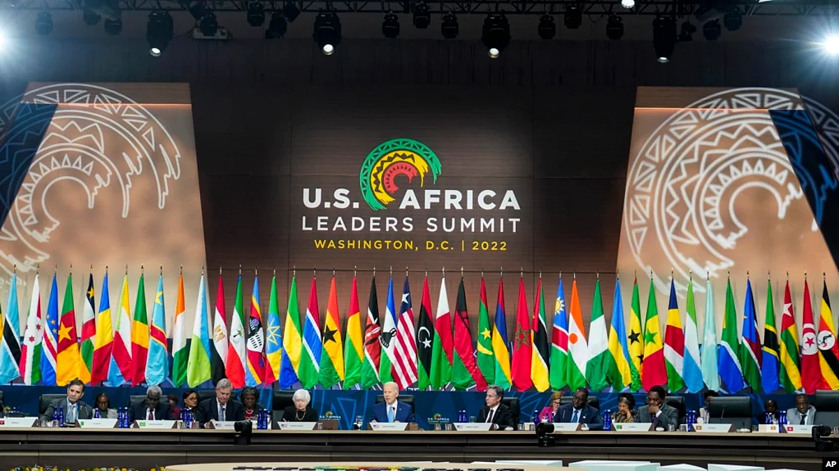 President Joe Biden speaks during the closing session of the U.S.-Africa Leaders Summit in Washington, Dec. 15, 2022. (AP)