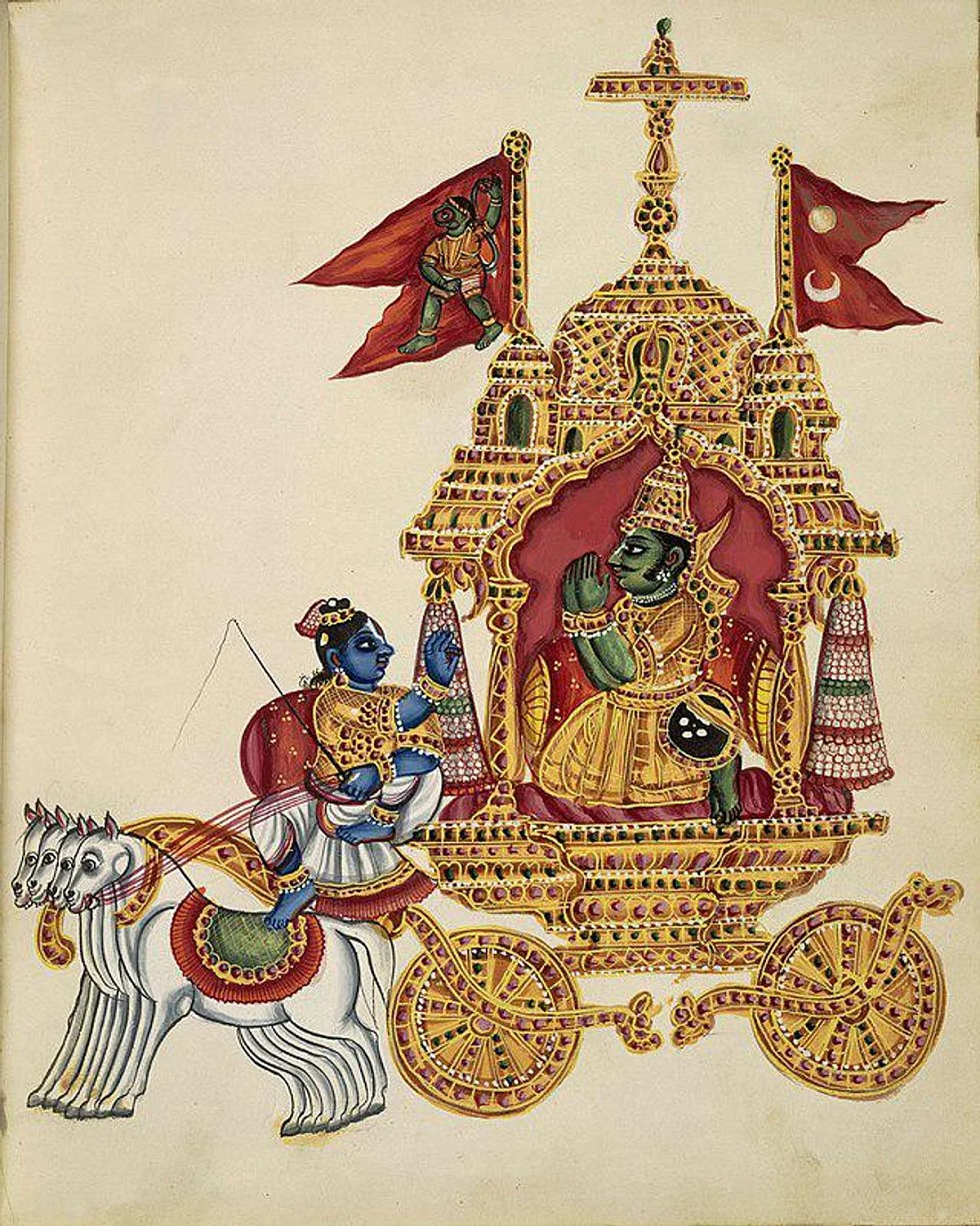 Flag of Travancore, former Princely State of India.