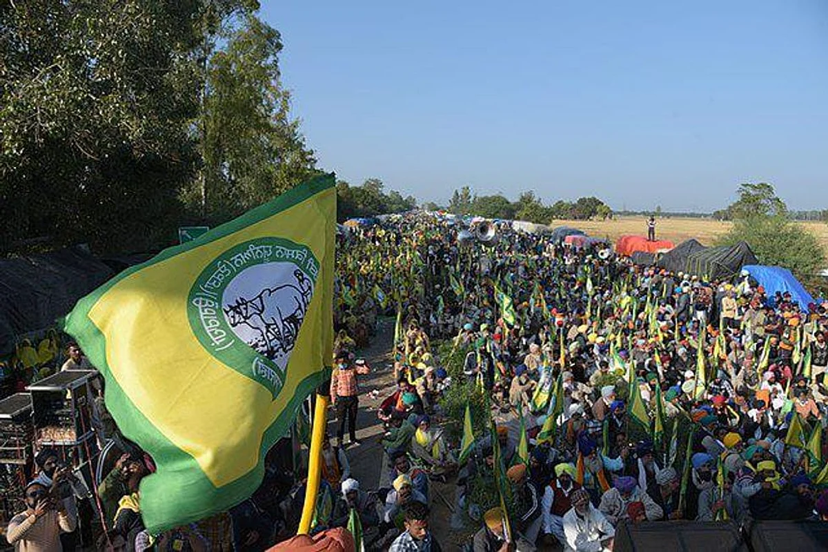 Farmers Protest in Haryana and Punjab Against Farm Laws
