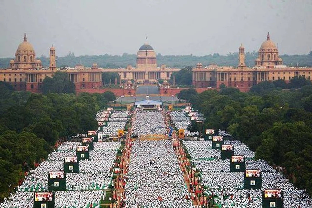 Second International Yoga Day: India celebrates Yoga Day With PM Modi and 30,000 Yoga Enthusiasts